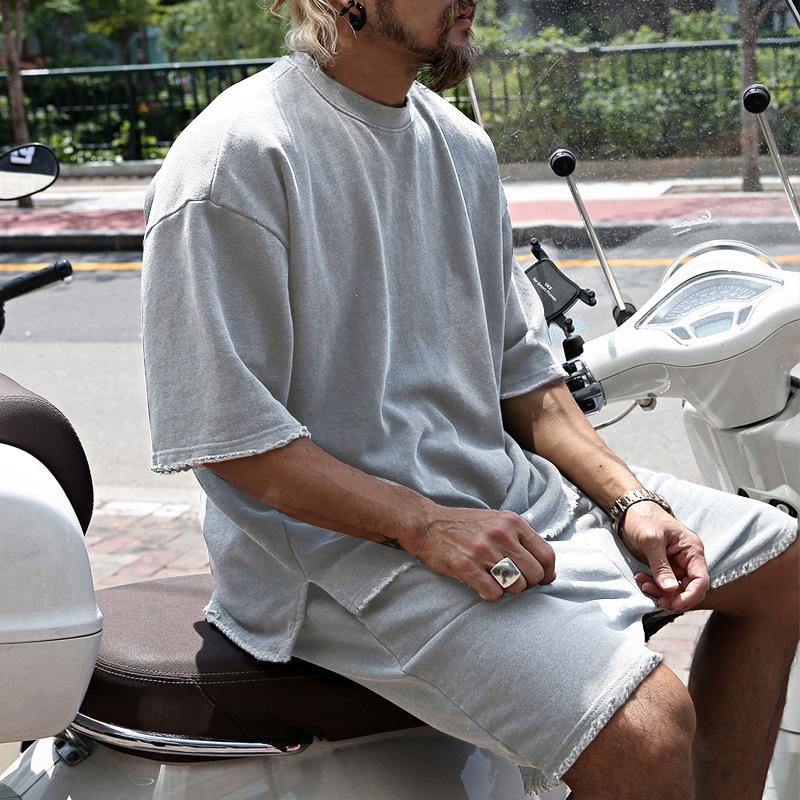 Kenji | Men’s Two Piece Set with Loose Fit T-shirt and Shorts