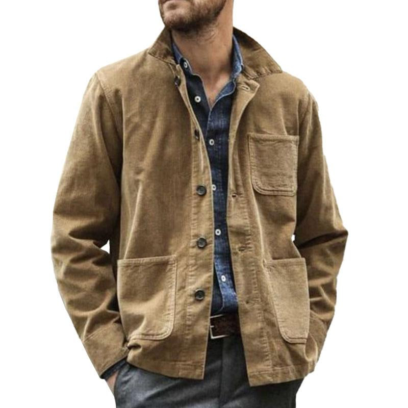 Hudson | Men's Vintage Button Up Jacket with Flap Pockets