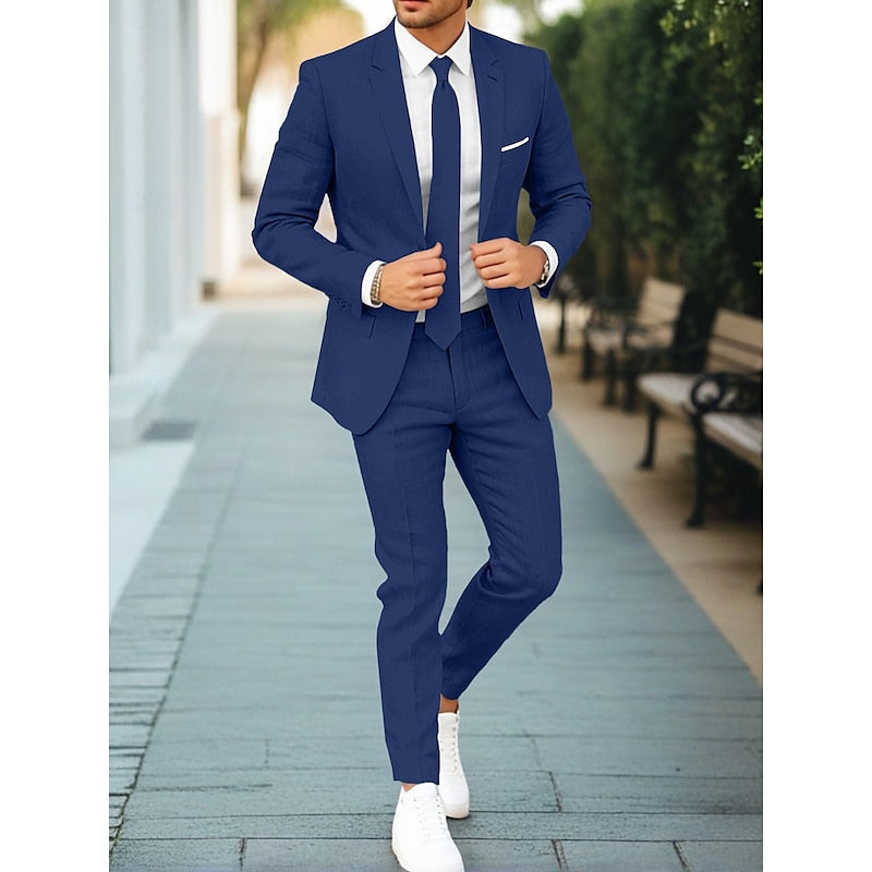 Chad | Men's Slim Fit Two Piece Suit with Blazer and Trouser