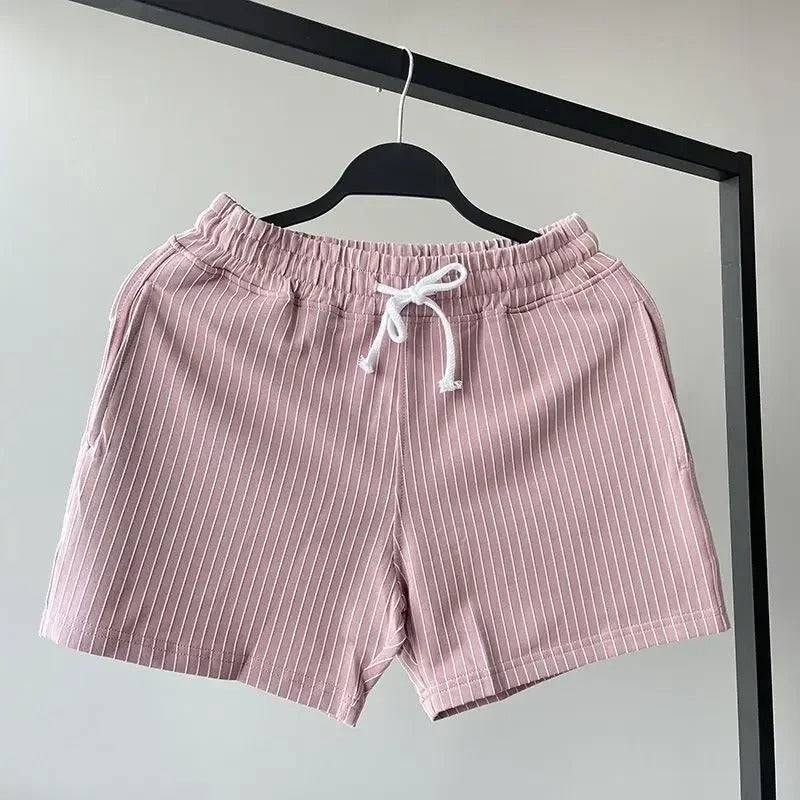 Landon | Men's Striped Summer Shorts with Drawstring
