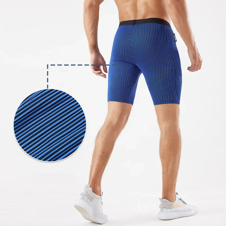 Bryan | Men's Striped Slim Fit Shorts with Drawstring