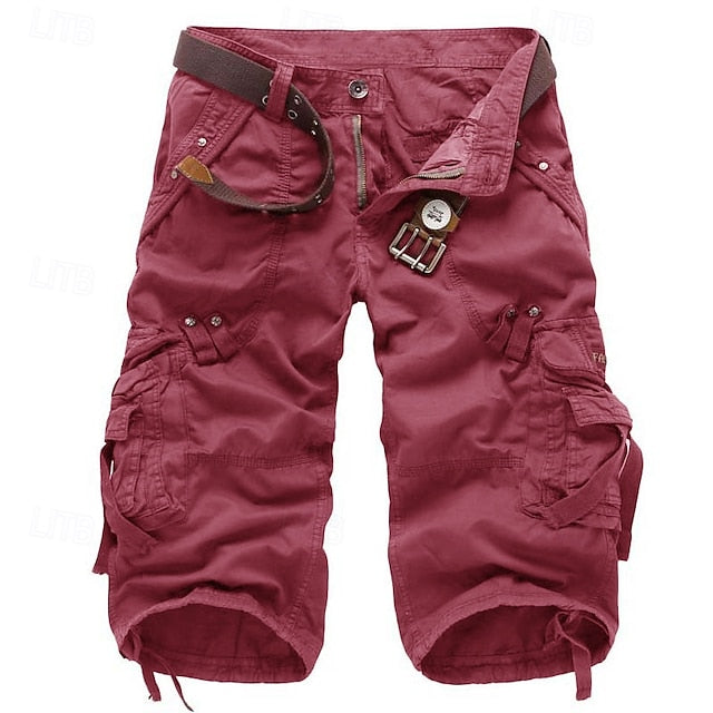 Colton | Men's Knee Length Cargo Shorts with Multi Pocket