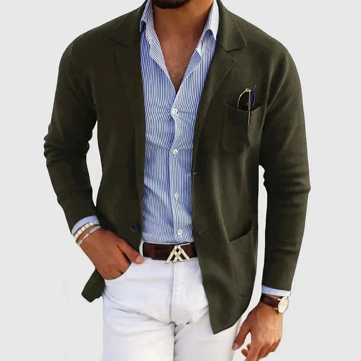 Wesley | Men's Casual Cardigan with Chest Pocket