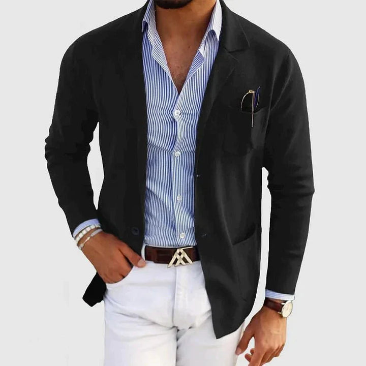 Wesley | Men's Casual Cardigan with Chest Pocket