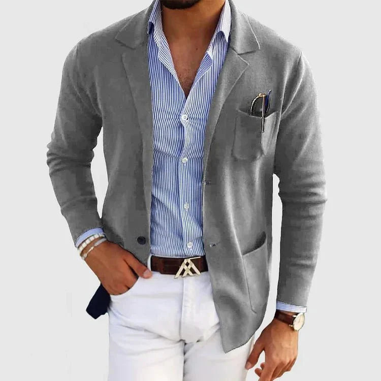 Wesley | Men's Casual Cardigan with Chest Pocket
