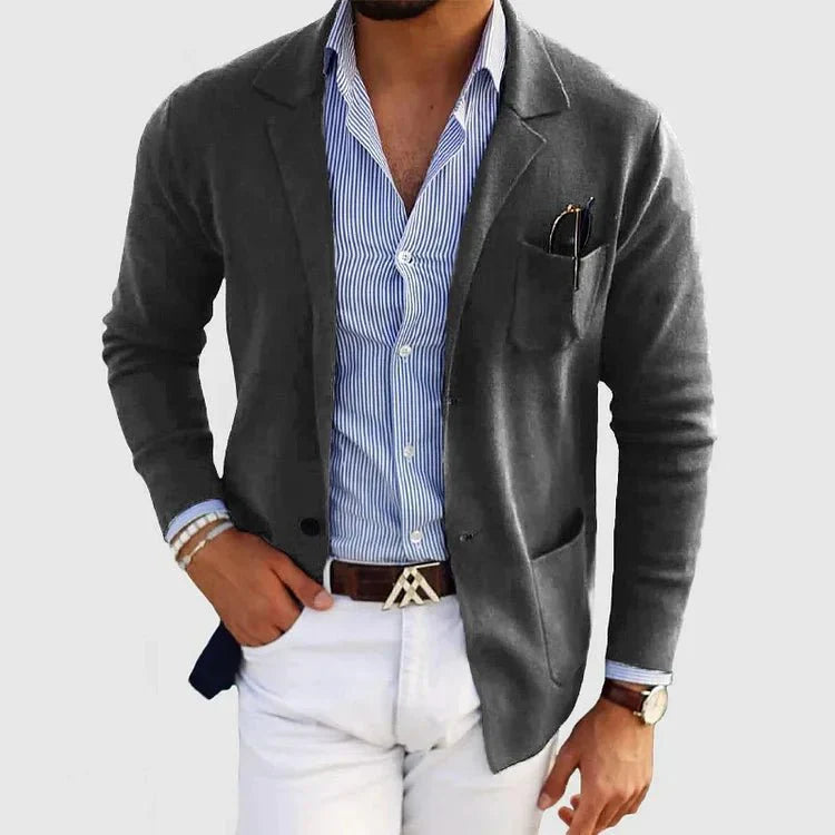 Wesley | Men's Casual Cardigan with Chest Pocket