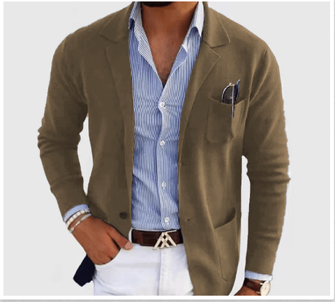 Wesley | Men's Casual Cardigan with Chest Pocket