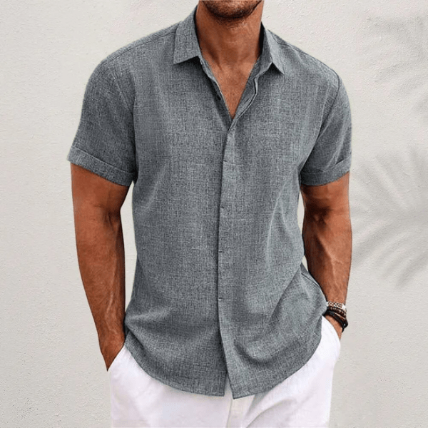 Jameson | Men's Short Sleeve Linen Summer Shirt