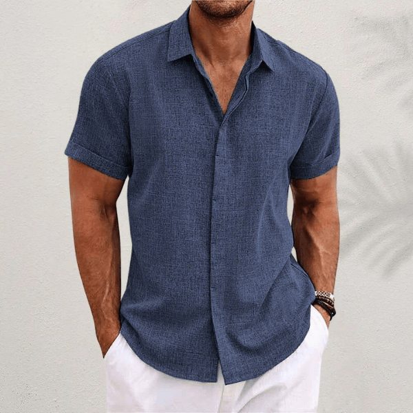 Jameson | Men's Short Sleeve Linen Summer Shirt