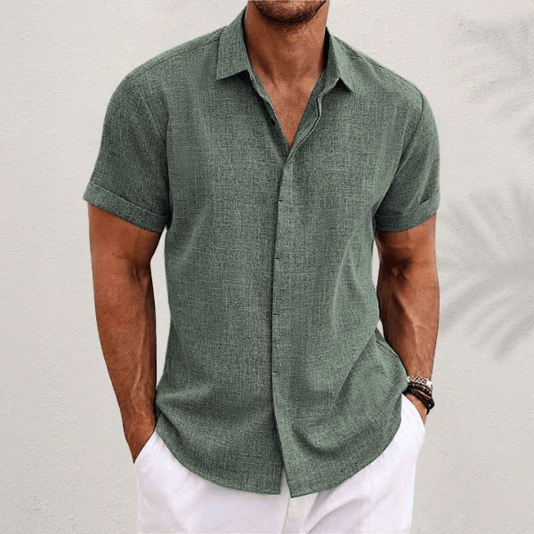 Jameson | Men's Short Sleeve Linen Summer Shirt