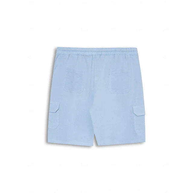 Otis | Men's Linen Cargo Shorts with Drawstring