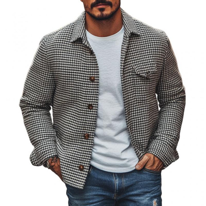 Tomlin | Men's Checkered Coat with Button-Up