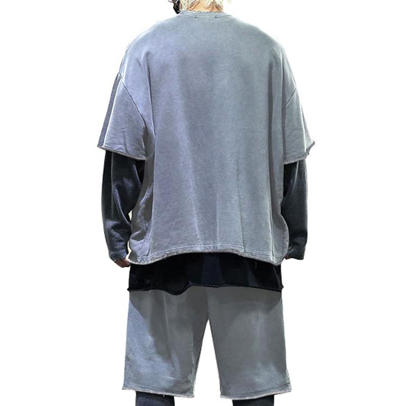 Kenji | Men’s Two Piece Set with Loose Fit T-shirt and Shorts