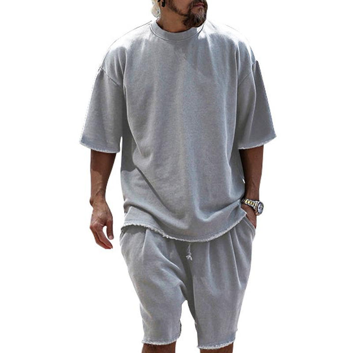 Kenji | Men’s Two Piece Set with Loose Fit T-shirt and Shorts