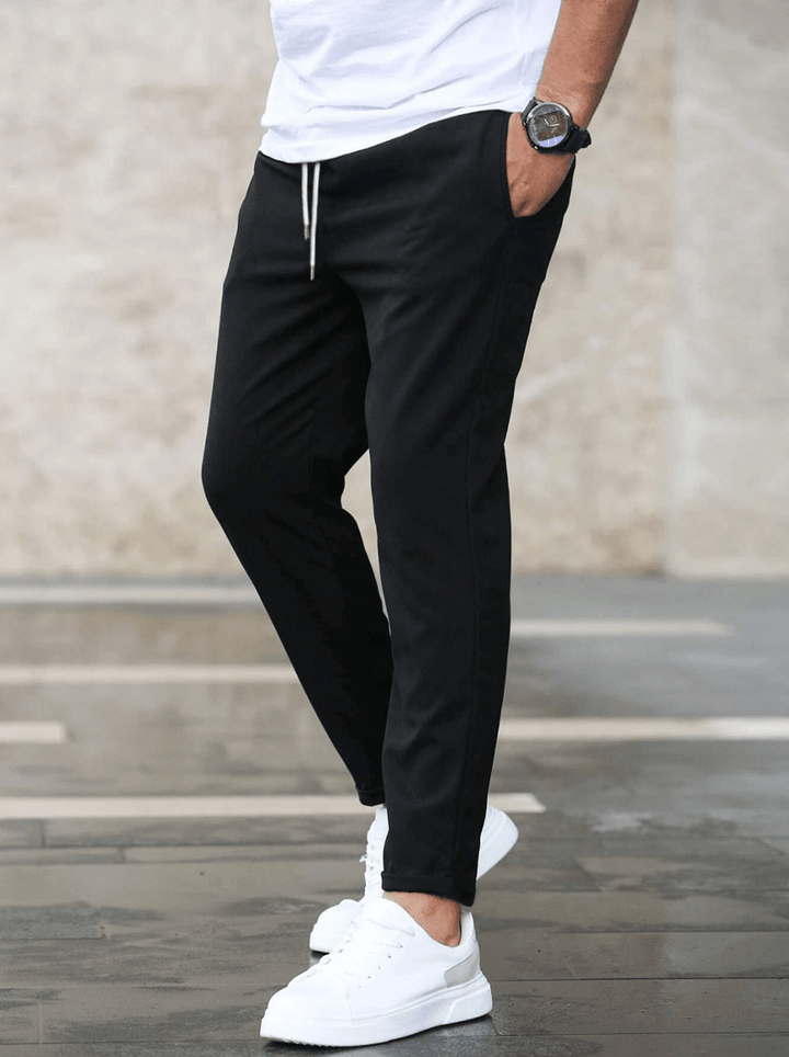 Leon | Men's Slim Fit Trouser with Drawstring
