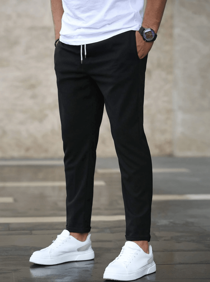 Leon | Men's Slim Fit Trouser with Drawstring