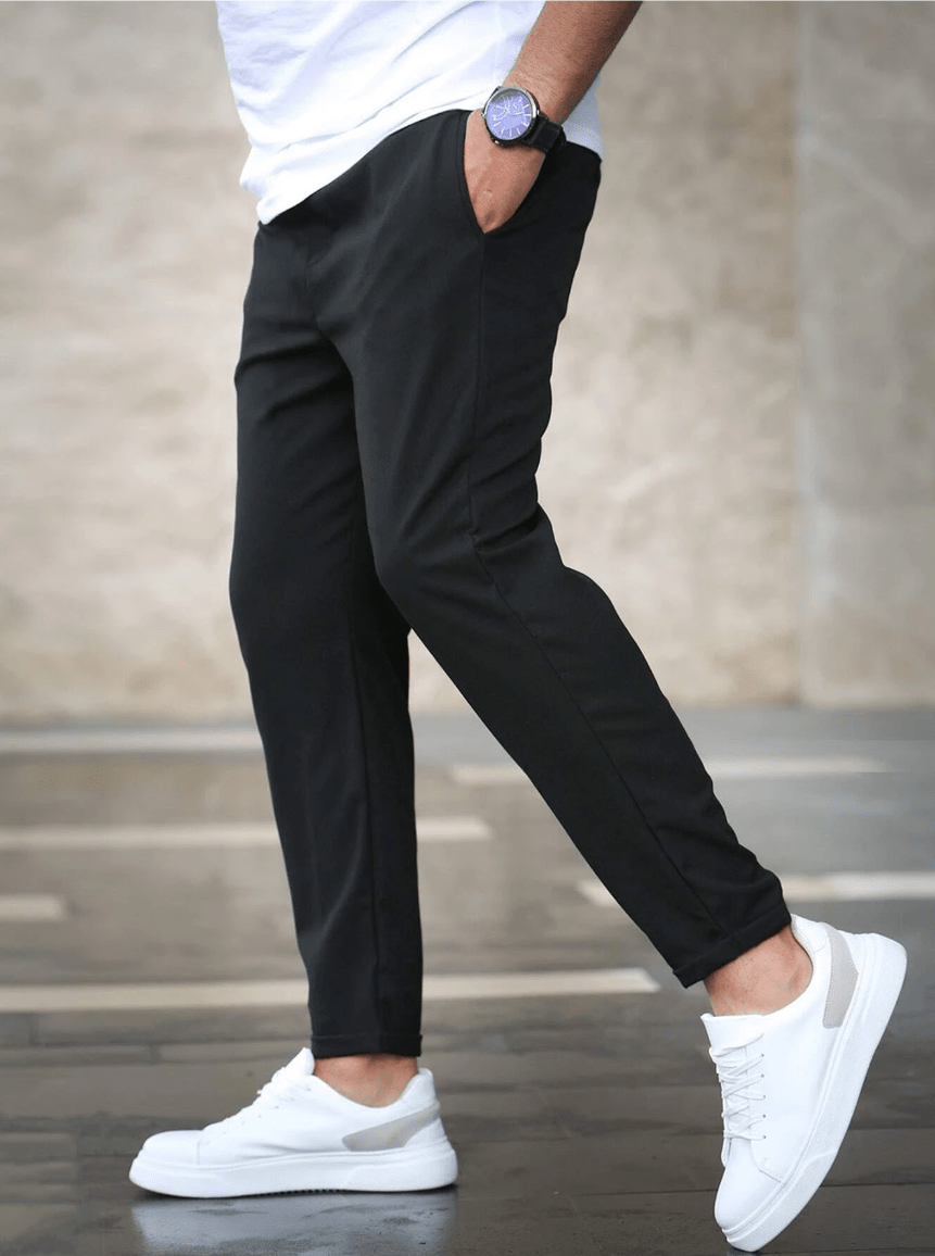 Leon | Men's Slim Fit Trouser with Drawstring
