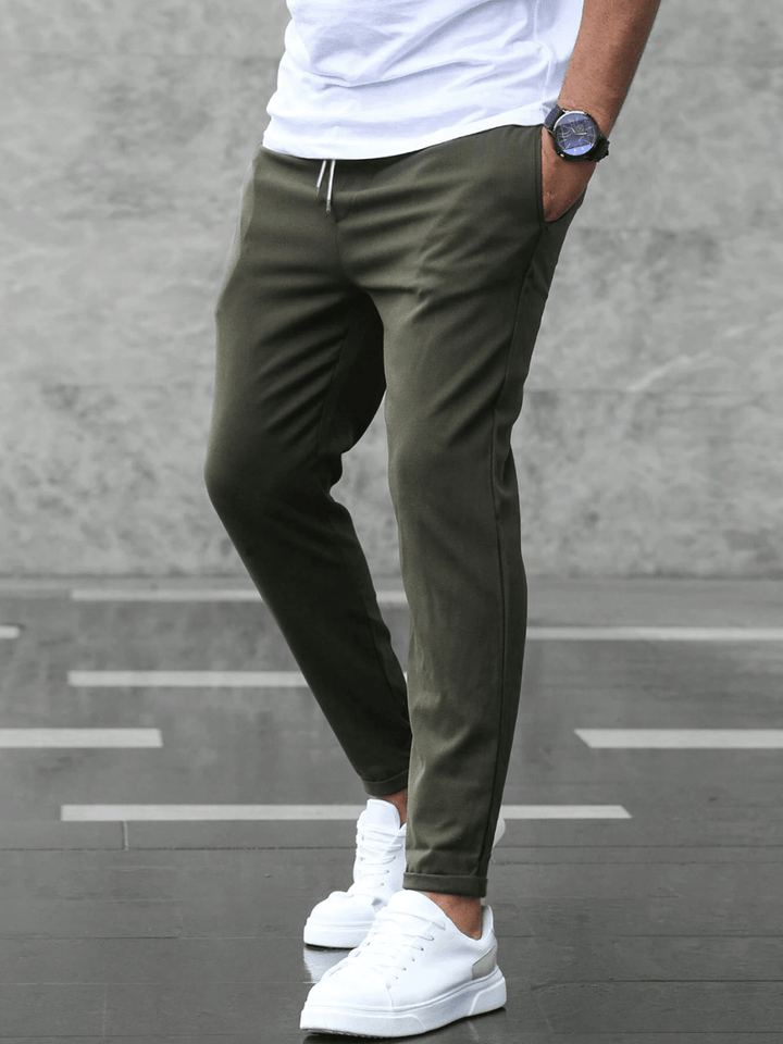 Leon | Men's Slim Fit Trouser with Drawstring