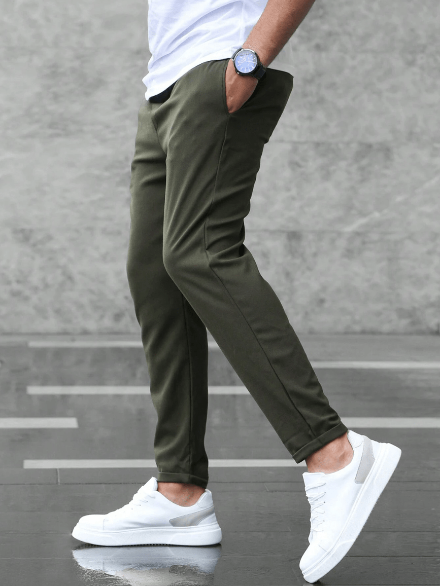 Leon | Men's Slim Fit Trouser with Drawstring