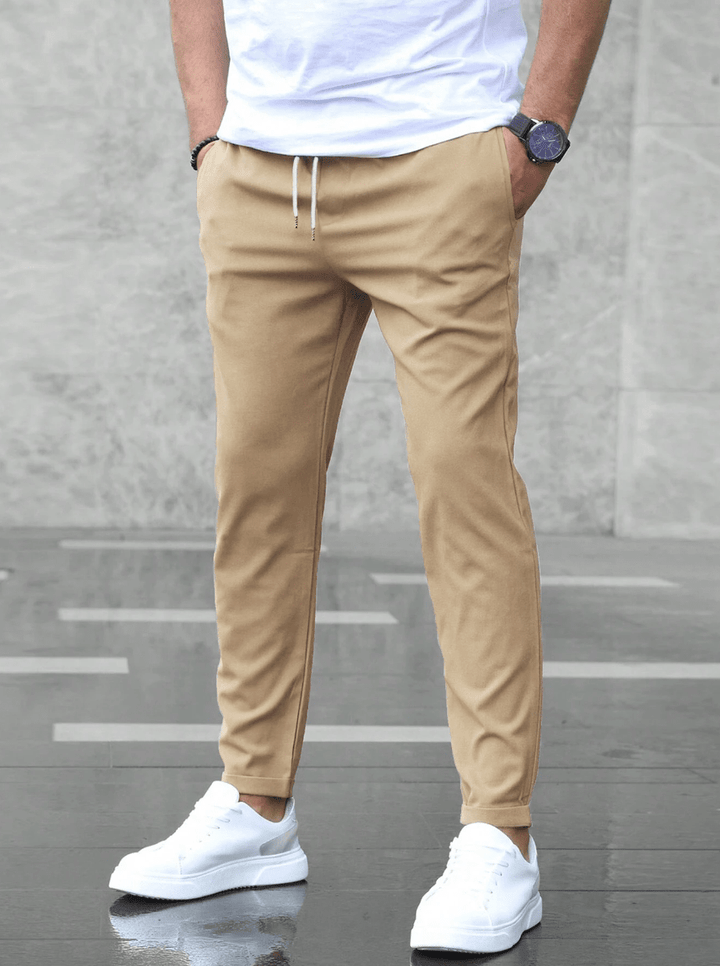 Leon | Men's Slim Fit Trouser with Drawstring