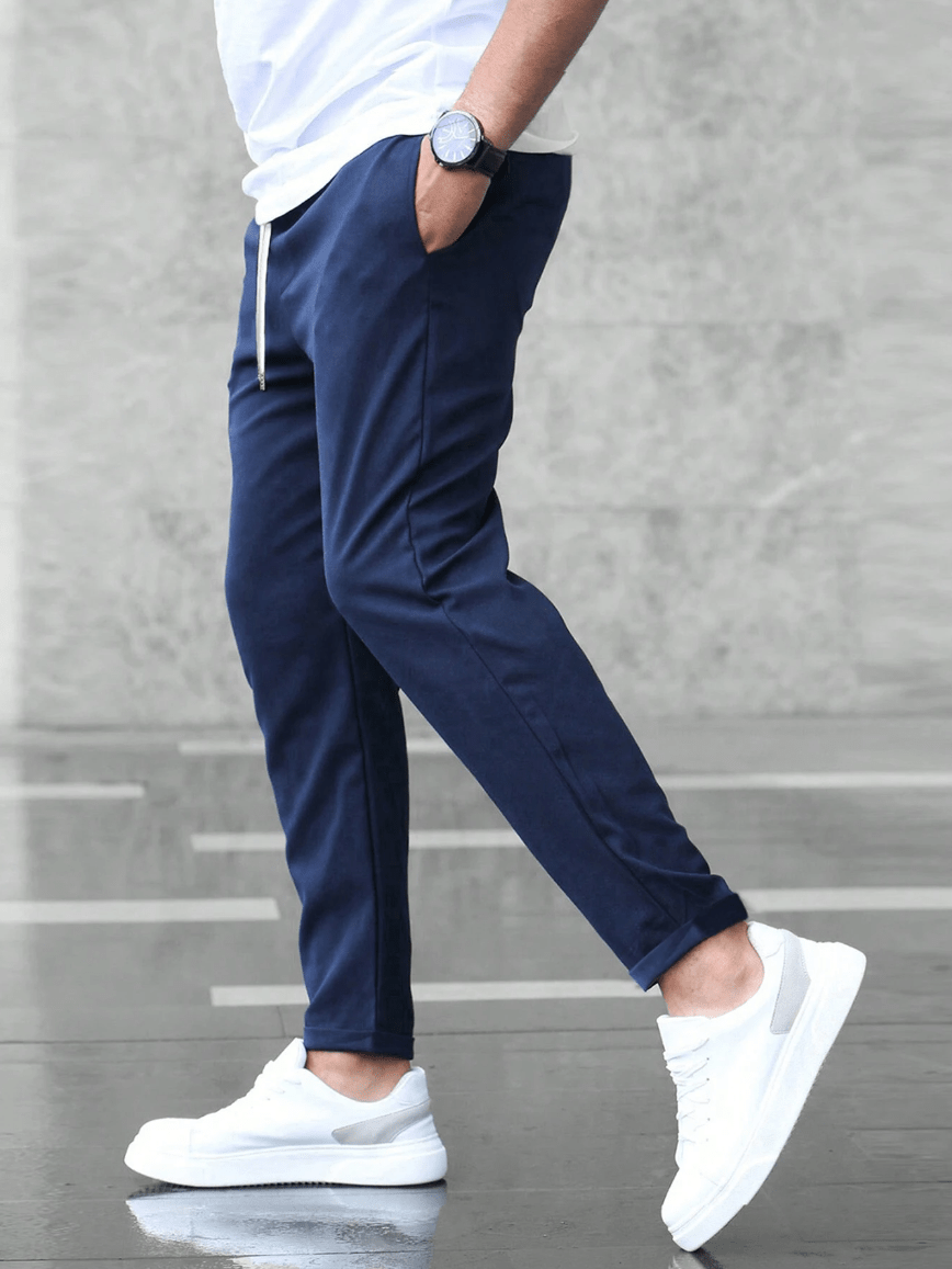 Leon | Men's Slim Fit Trouser with Drawstring