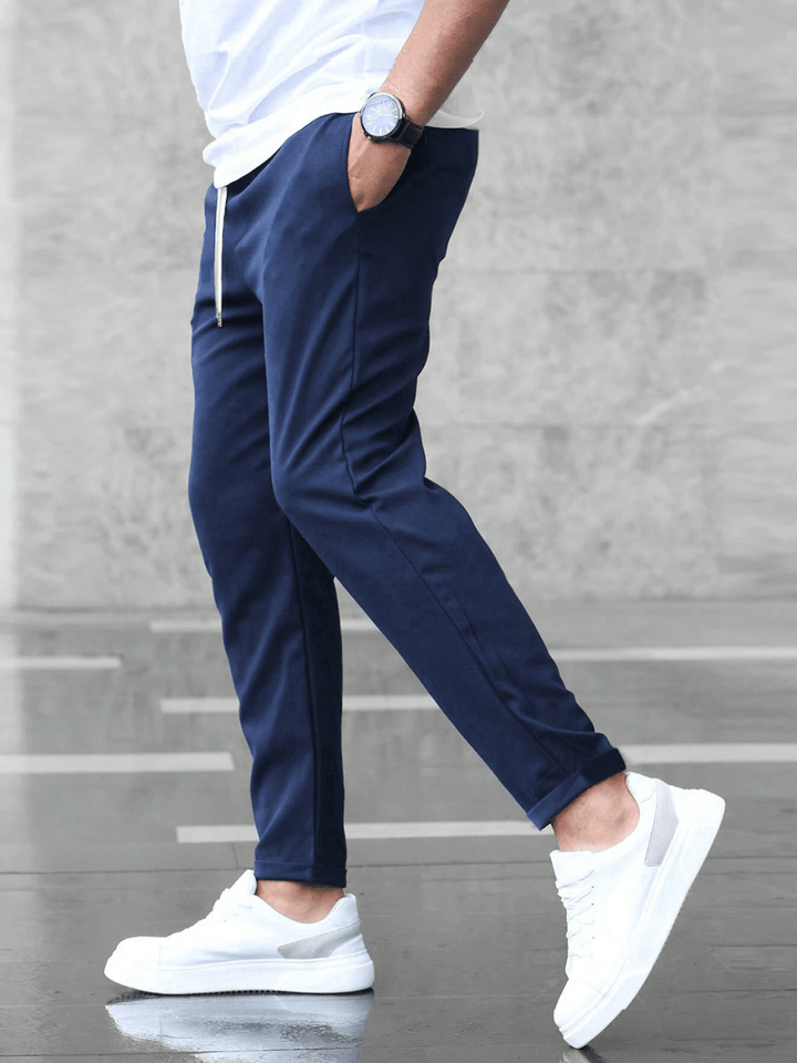 Leon | Men's Slim Fit Trouser with Drawstring