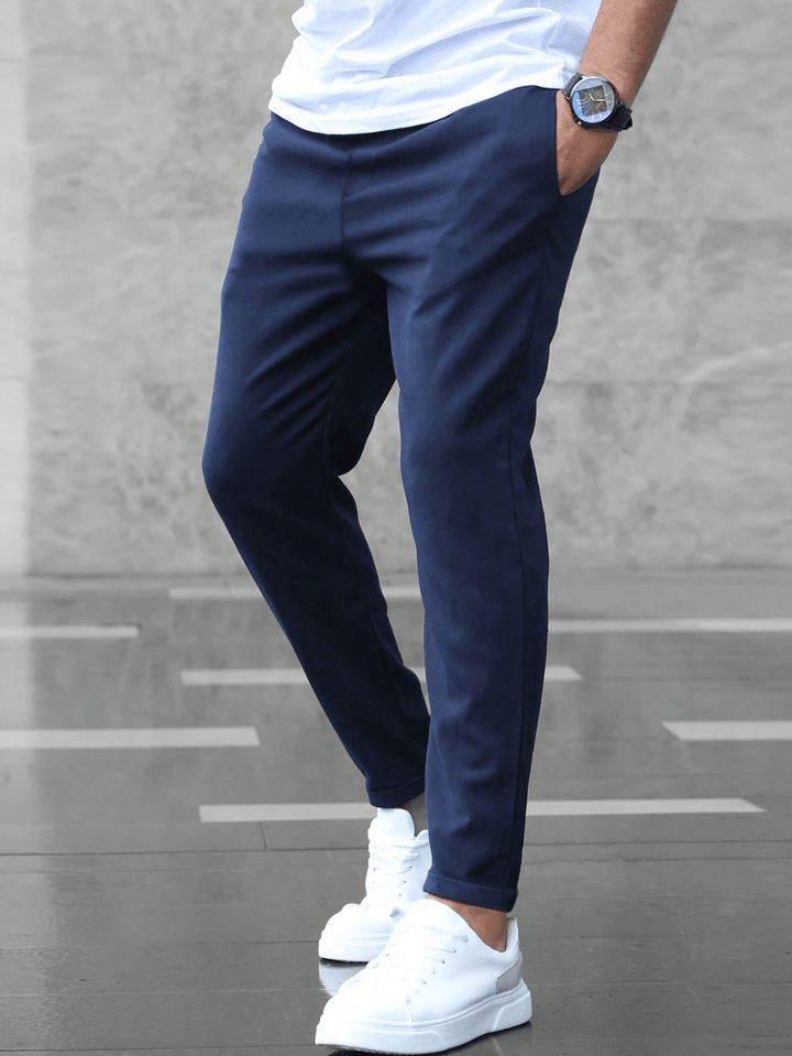 Leon | Men's Slim Fit Trouser with Drawstring