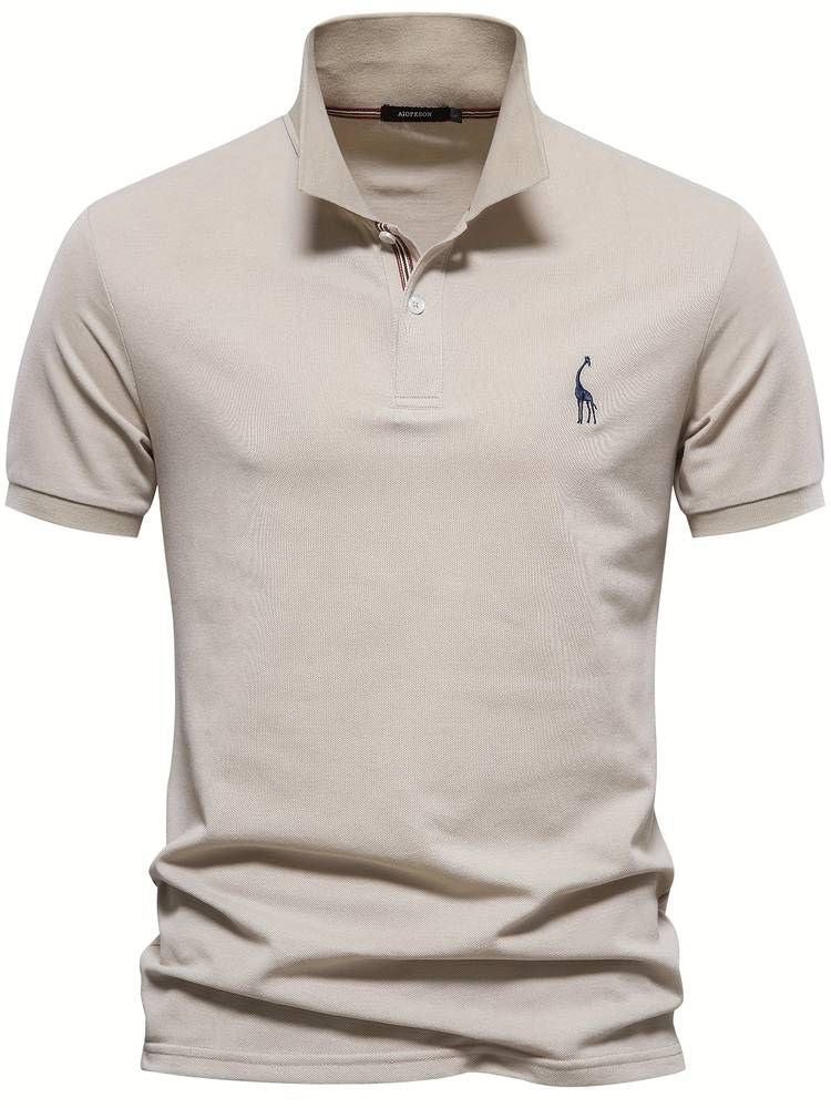Dorian | Men's Short Sleeve Polo Shirt with Embroidery