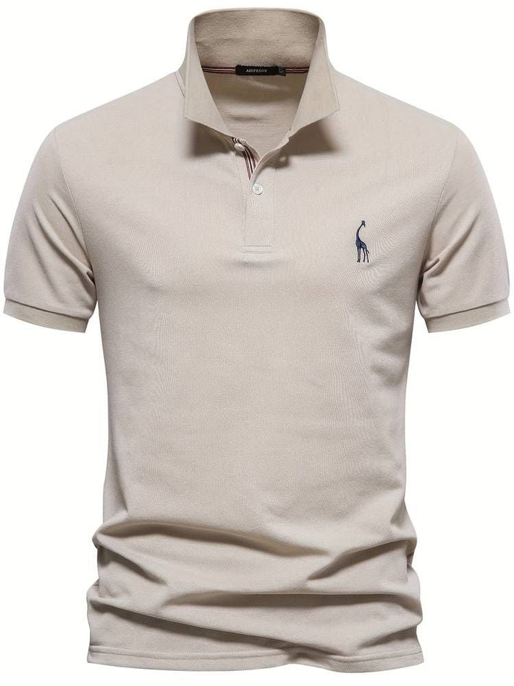 Dorian | Men's Short Sleeve Polo Shirt with Embroidery