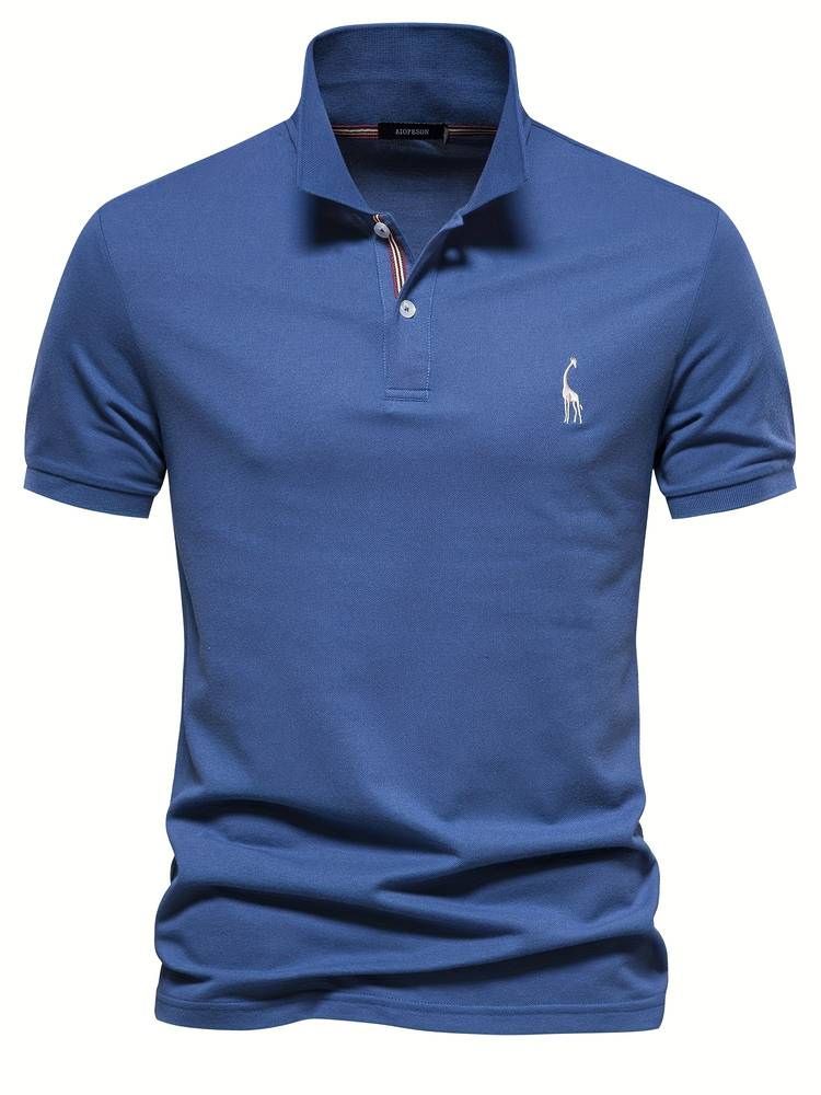 Dorian | Men's Short Sleeve Polo Shirt with Embroidery