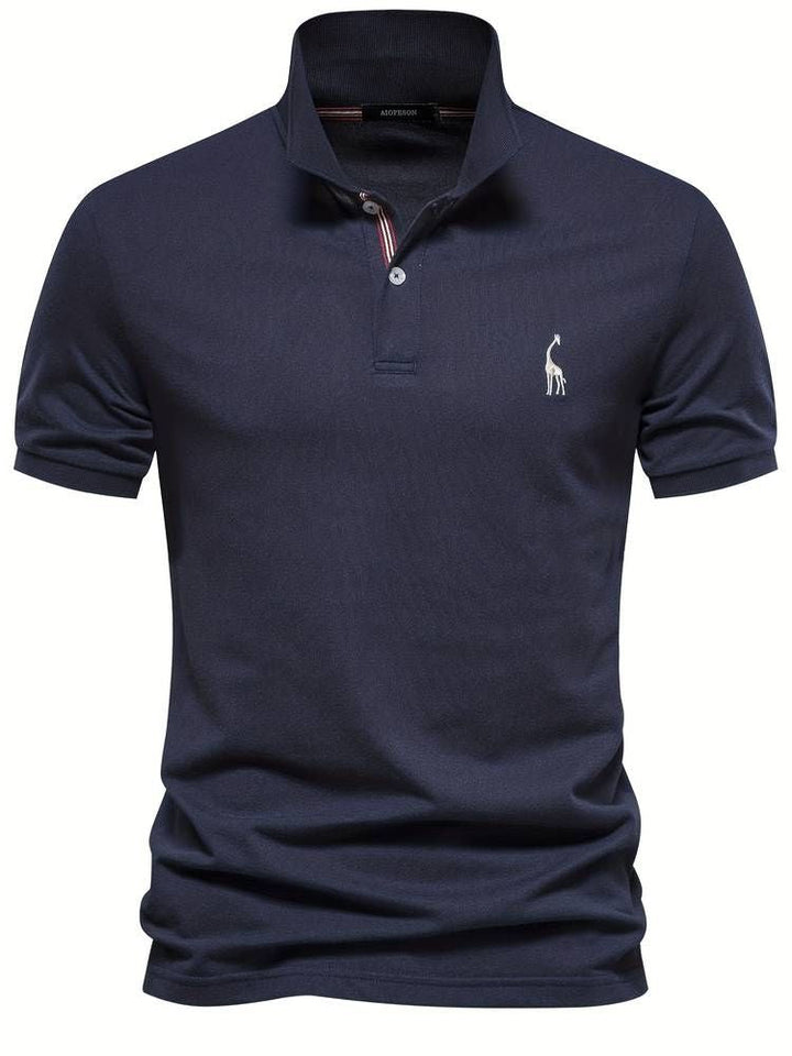 Dorian | Men's Short Sleeve Polo Shirt with Embroidery