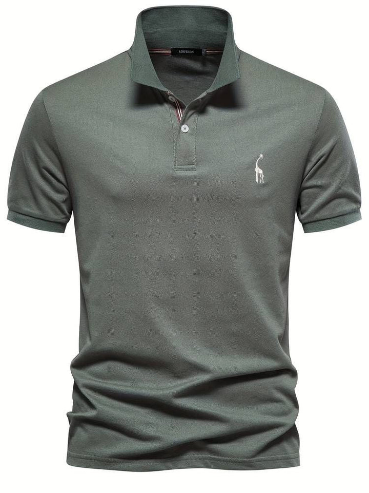 Dorian | Men's Short Sleeve Polo Shirt with Embroidery