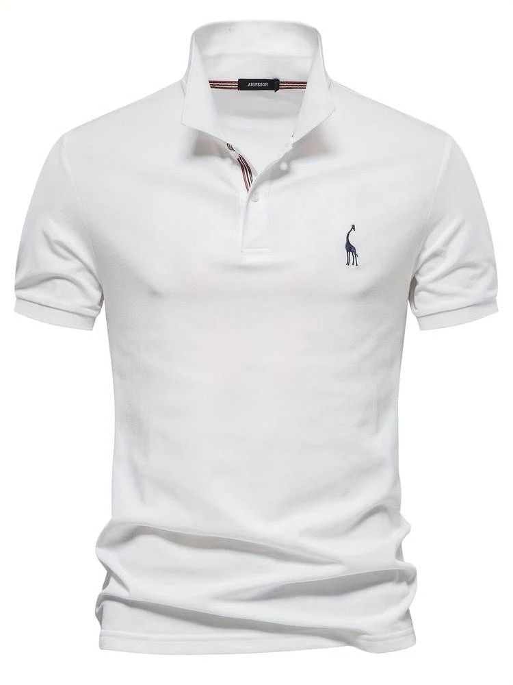 Dorian | Men's Short Sleeve Polo Shirt with Embroidery