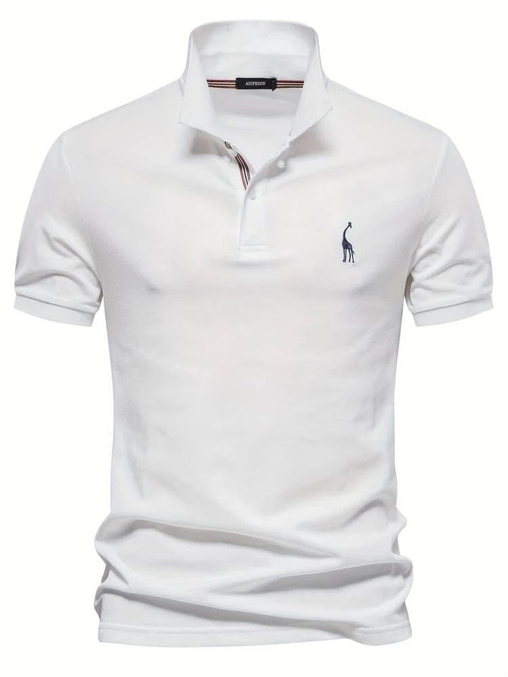 Dorian | Men's Short Sleeve Polo Shirt with Embroidery