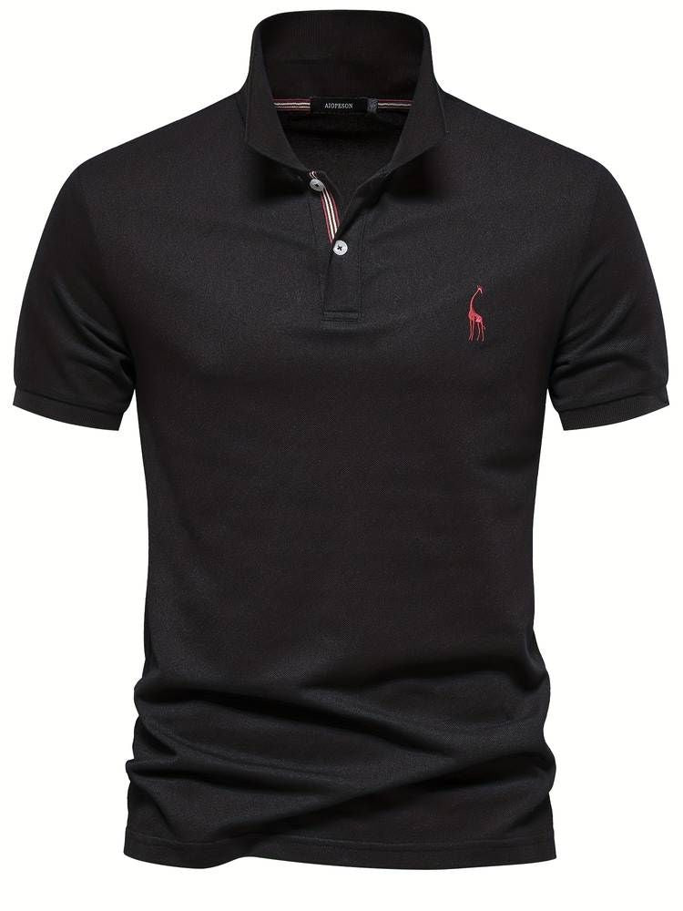 Dorian | Men's Short Sleeve Polo Shirt with Embroidery
