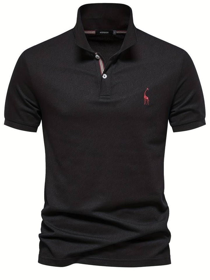 Dorian | Men's Short Sleeve Polo Shirt with Embroidery
