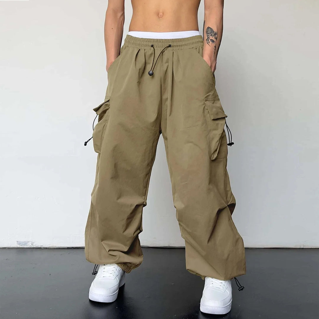 Bryce | Men's Baggy Cargo Pants with Drawstring