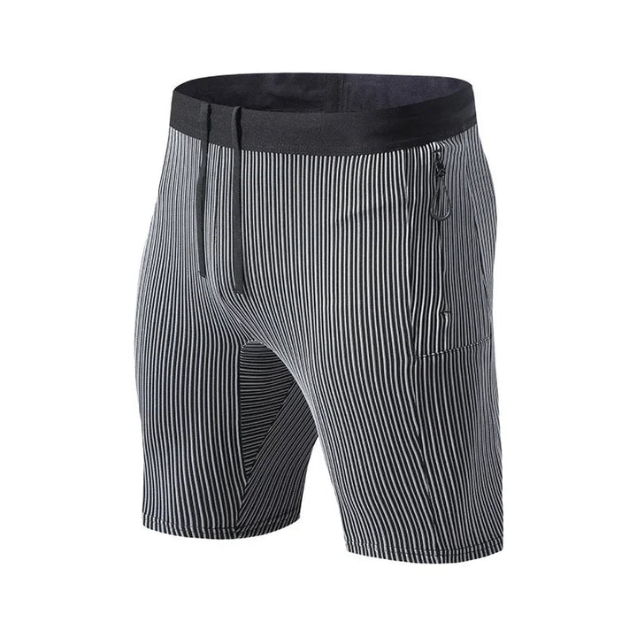Bryan | Men's Striped Slim Fit Shorts with Drawstring
