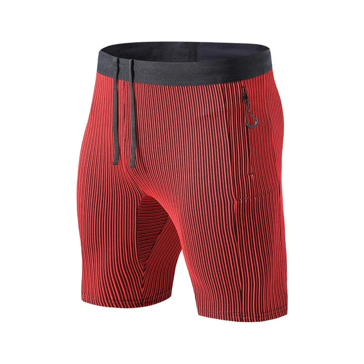Bryan | Men's Striped Slim Fit Shorts with Drawstring
