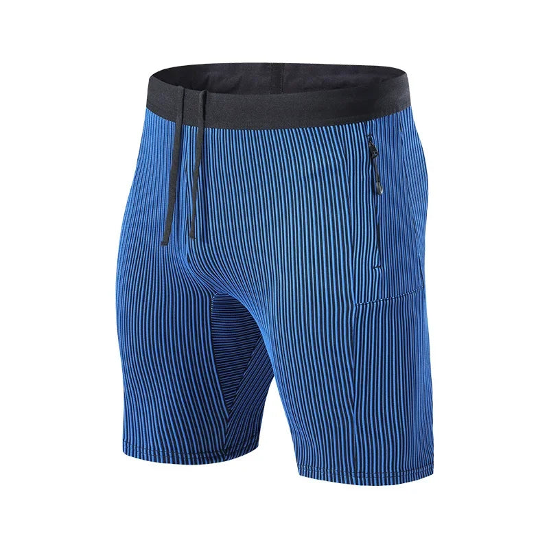 Bryan | Men's Striped Slim Fit Shorts with Drawstring