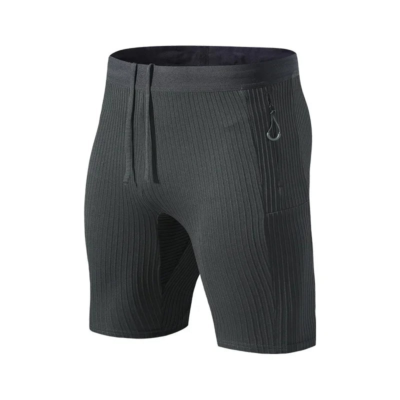 Bryan | Men's Striped Slim Fit Shorts with Drawstring