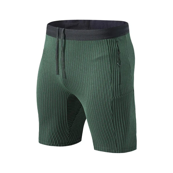 Bryan | Men's Striped Slim Fit Shorts with Drawstring