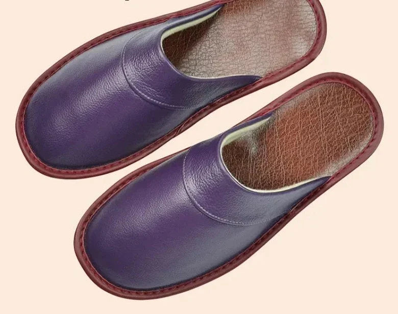 Dawson | Men's Leather Slippers with Closed-toe