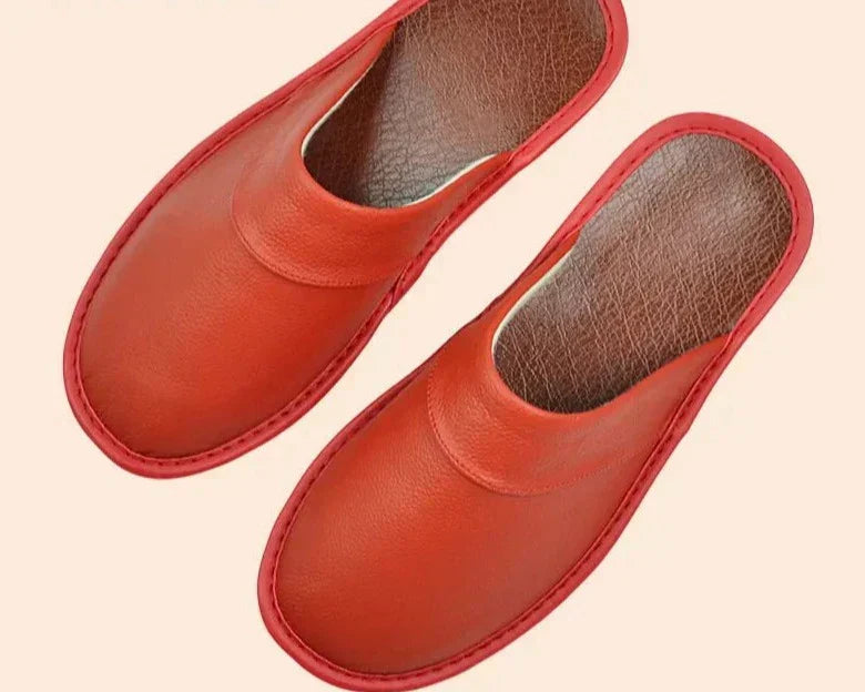 Dawson | Men's Leather Slippers with Closed-toe