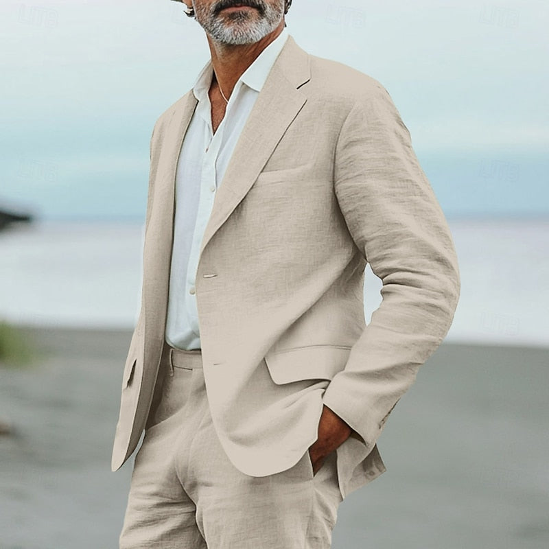Hunter | Men's Linen Two Piece Suit with Blazer and Trouser